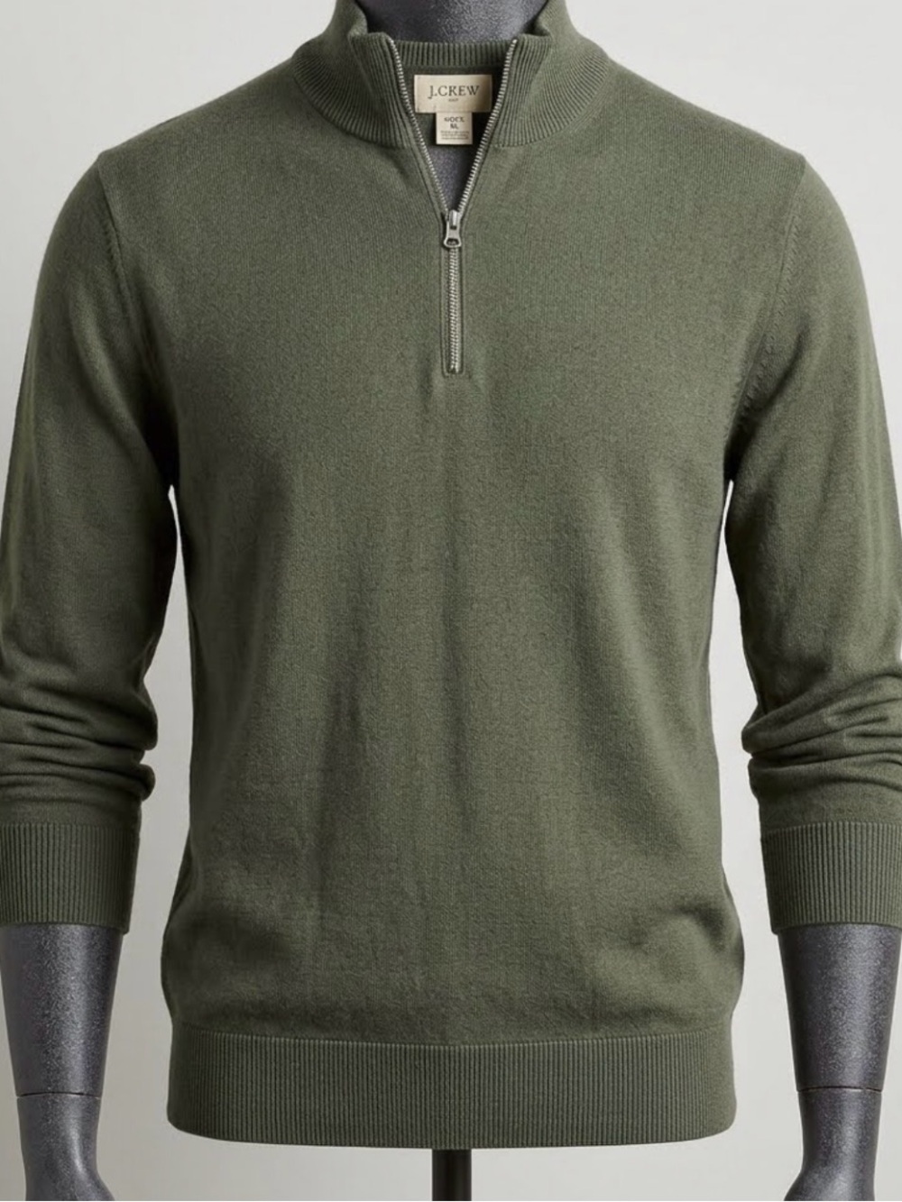 J.Crew merino wool-blend half-zip sweater